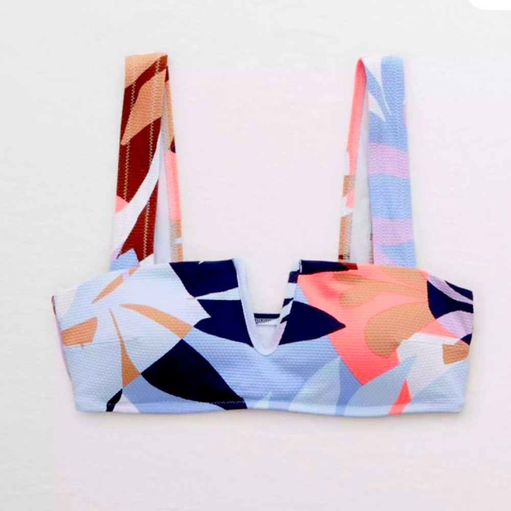 Aerie Cutout Bandeau Bikini Swim Top NEW